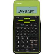 Sharp EL-531TH, Pocket, Scientific, 10 digits, 2 lines, Battery, Black, Green