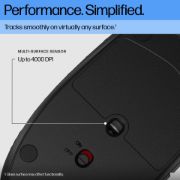 HP 420 Mouse - Bluetooth - Multi Surface - 6 Programmable Button(s) - Black