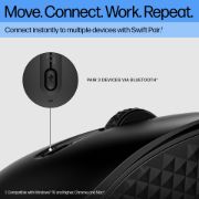 HP 420 Mouse - Bluetooth - Multi Surface - 6 Programmable Button(s) - Black
