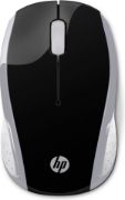 HP 200 Mouse - Radio Frequency - USB - Optical - 3 Button(s) - Pike Silver