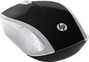 HP 200 Mouse - Radio Frequency - USB - Optical - 3 Button(s) - Pike Silver