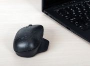 Targus ErgoFlip AMB586GL Mid Size Mouse - Bluetooth - BlueTrace - 6 Button(s) - Black