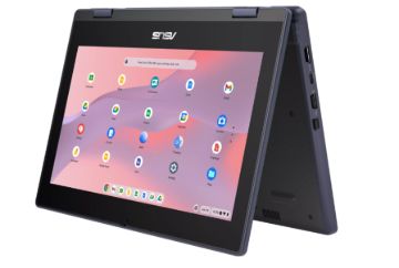 Asus 11.6" HD w/Gorilla Glass (Touch) 250 nits,MT8186,8GB DDR4X,64GB emmc,Rugged/Flip,WIFI 6,Stylus,Chrome,Mineral Grey,1Y